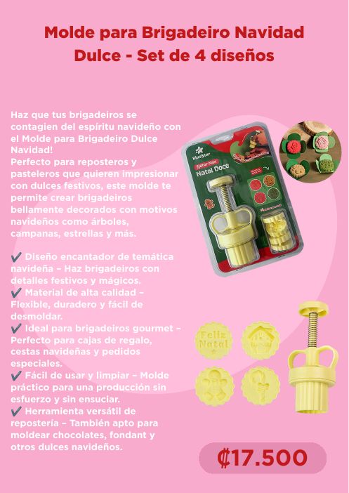 Molde Navidad dulce – 4 diseños
