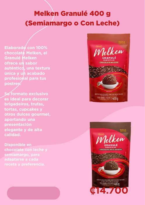 Melken Granulé 400 g (semiamargo o con leche)