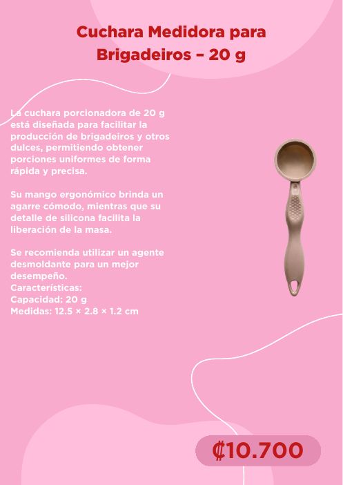 Cuchara medidora para brigadeiros – 20 g