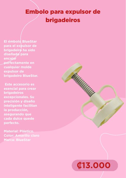 Émbolo para expulsor de brigadeiros
