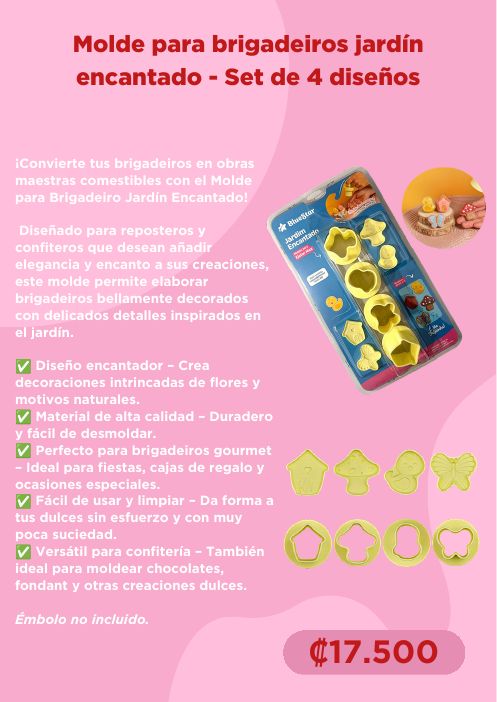 Molde Jardín encantado – 4 diseños