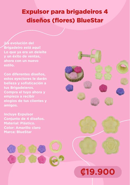 Expulsor (flores) BlueStar – 4 diseños