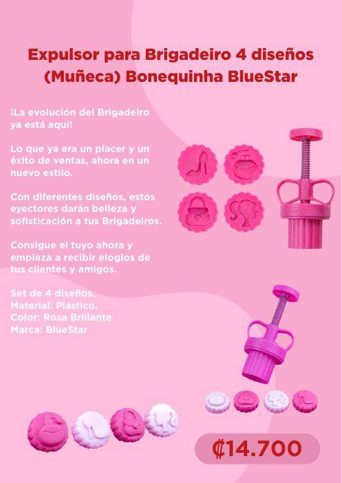 Expulsor (muñeca) Bonequinha BlueStar – 4 diseños
