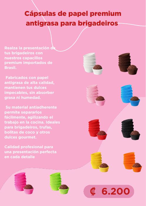 Cápsulas de papel premium antigrasa